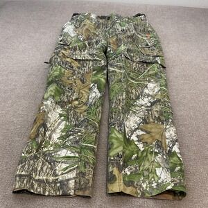 Game Winner Rain Pants Mens XL Camo Mossy Oak Obsession Hunting Zip Pockets